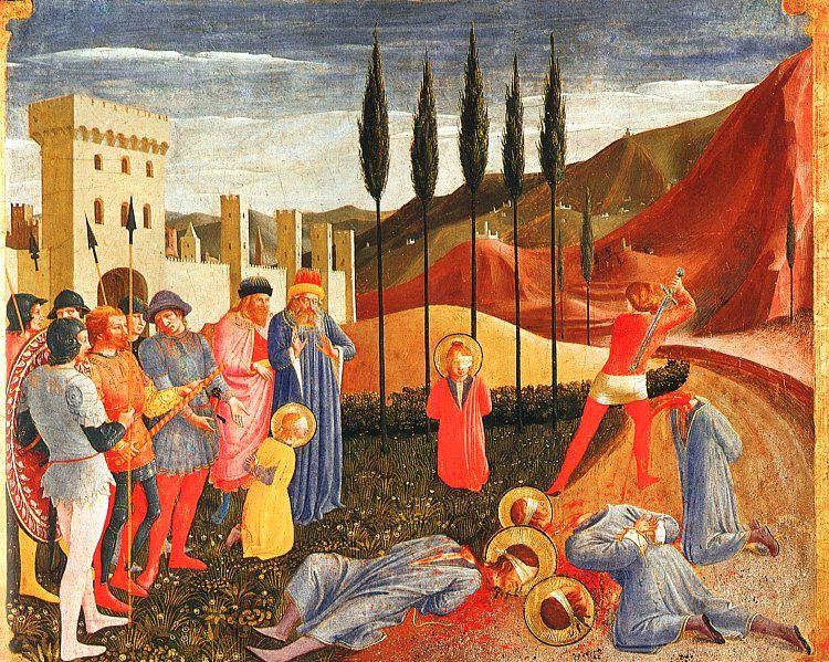 Fra Angelico Decapitation of Saints Cosmas and Damian oil painting image